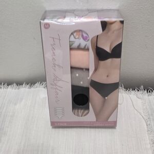 French Affair Soft & Comfy 5-pack women's cheeky thong Size M